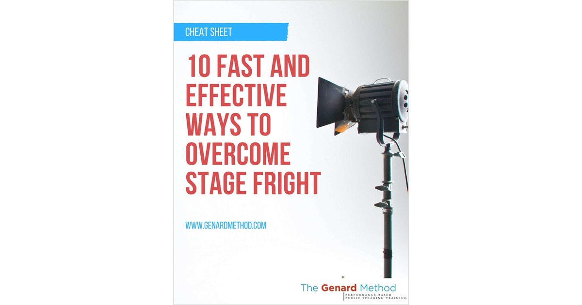 10 Fast and Effective Ways to Overcome Stage Fright