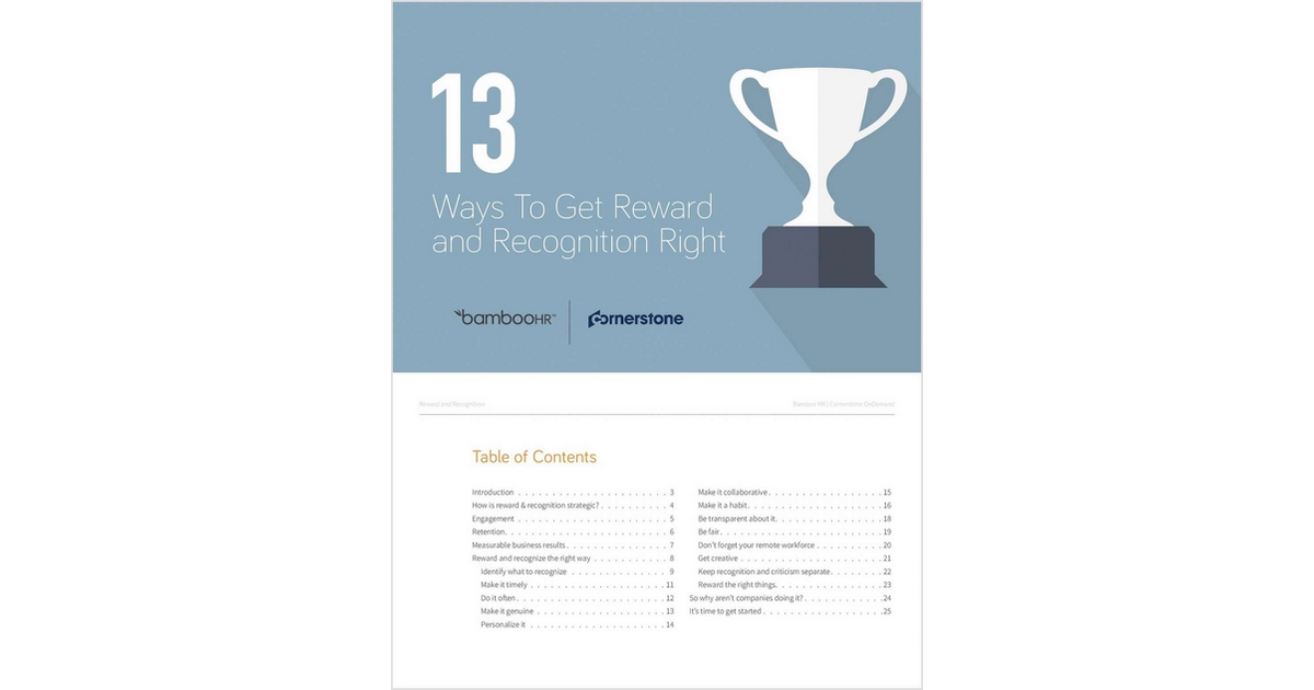13 Ways to Get Reward and Recognition Right