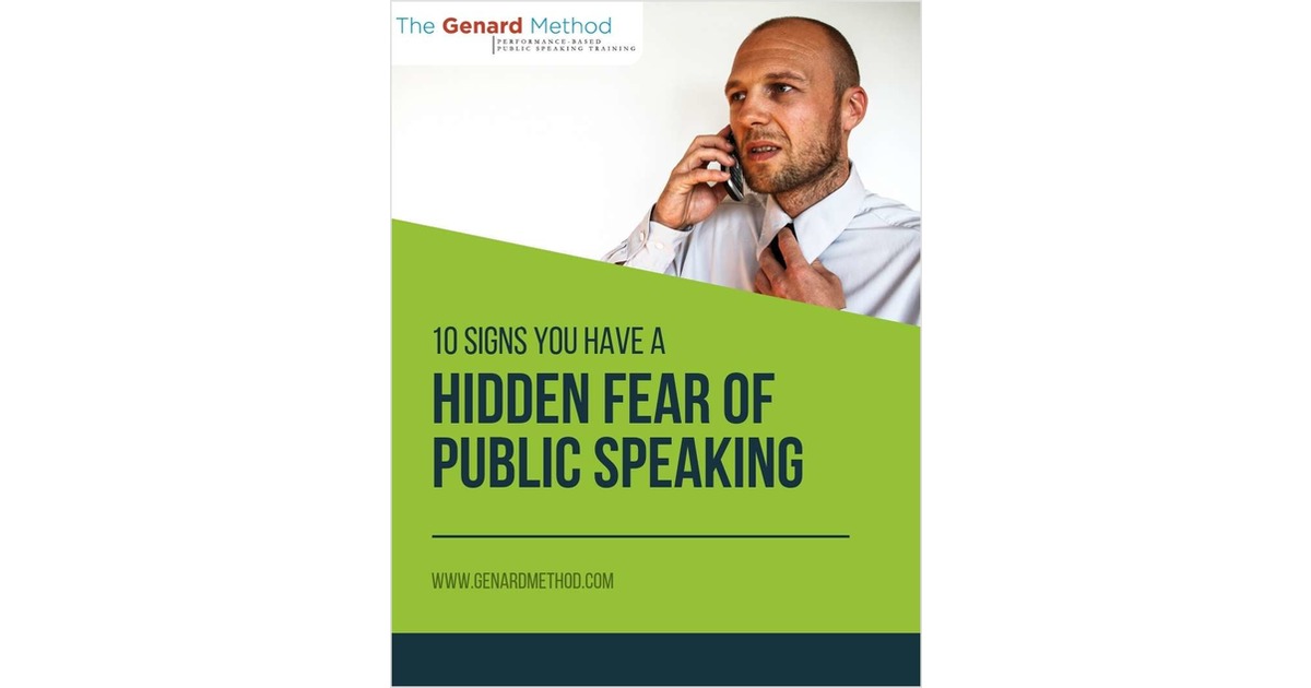 10 Signs You Have a Hidden Fear of Public Speaking