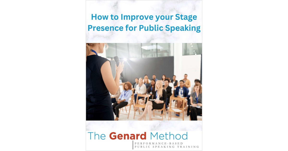 How To Improve Your Stage Presence For Public Speaking