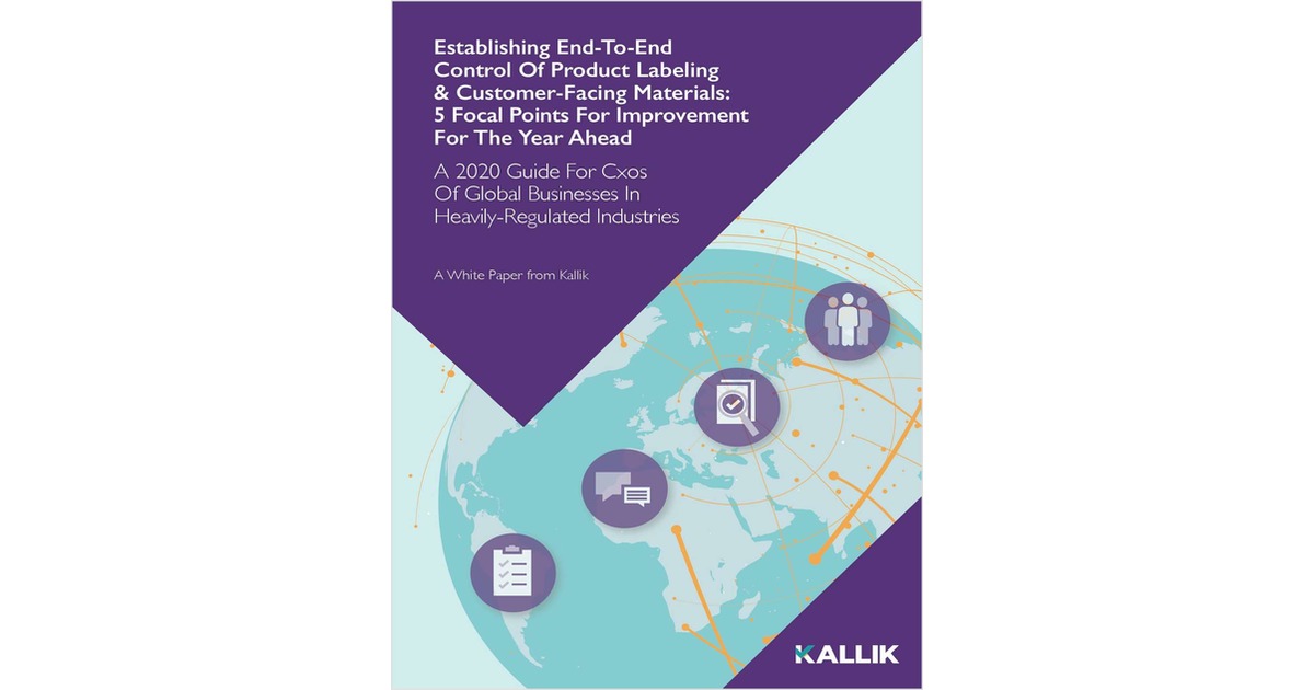 Establishing end-to-end control of product labeling & customer-facing materials: 5 focal points for improvement for the year ahead