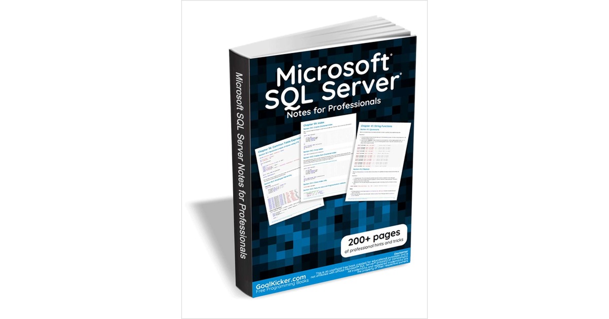 Microsoft SQL Server Notes for Professionals
