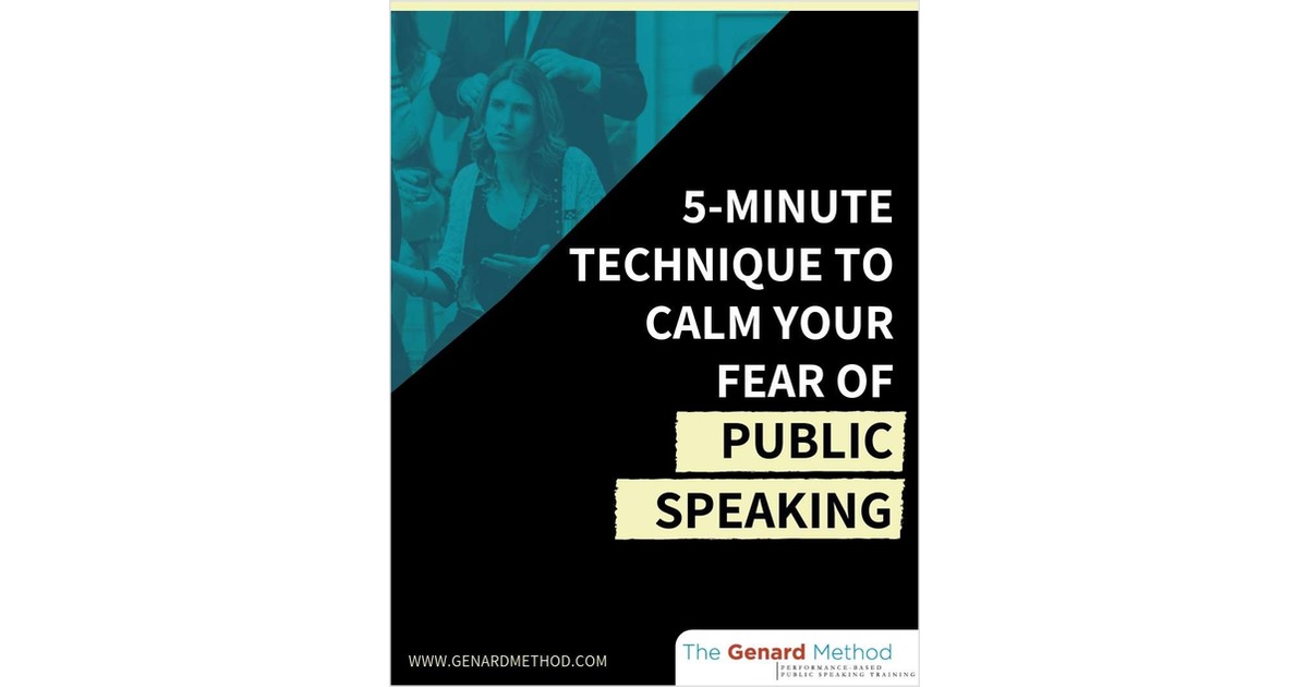 5-Minute Technique to Calm Your Fear of Public Speaking