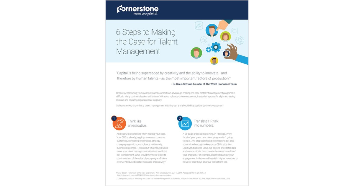 6 Steps to Making the Case for Talent Management