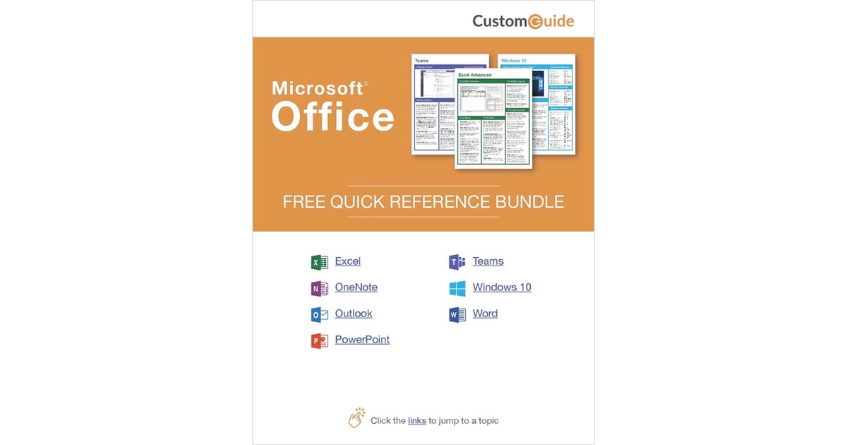 Microsoft Office 2019 -- Free Reference Card Bundle