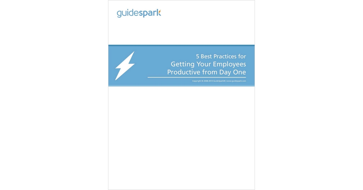 5 Best Practices for Getting Your Employees Productive from Day One