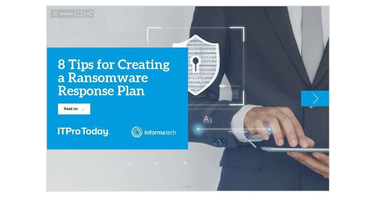 8 Tips for Creating a Ransomware Response Plan
