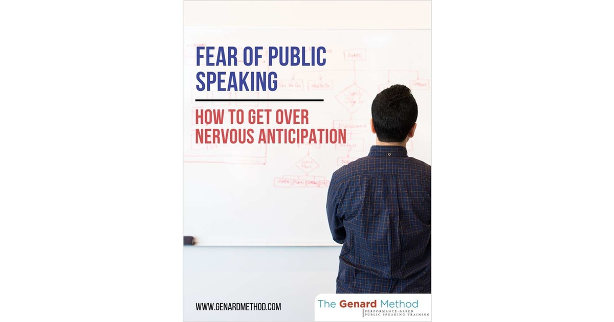Fear of Public Speaking - How to Get Over Nervous Anticipation