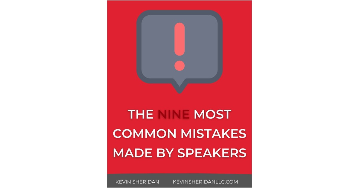 The Nine Most Common Mistakes Made By Speakers