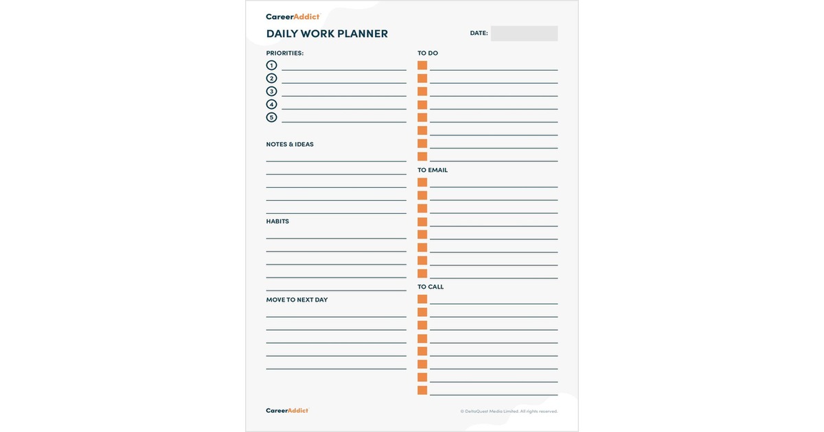 Daily Work Planner