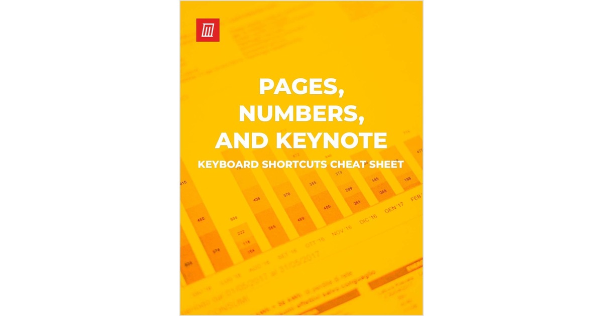 Keyboard Shortcuts for Pages, Numbers, and Keynote