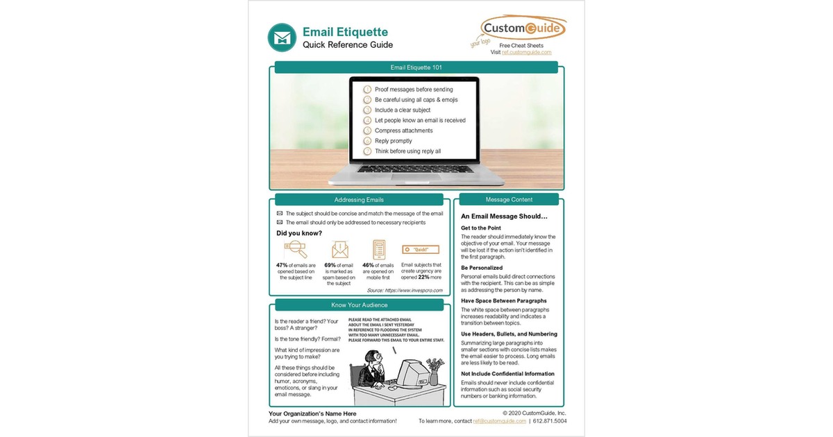Email Etiquette Quick Reference Guide
