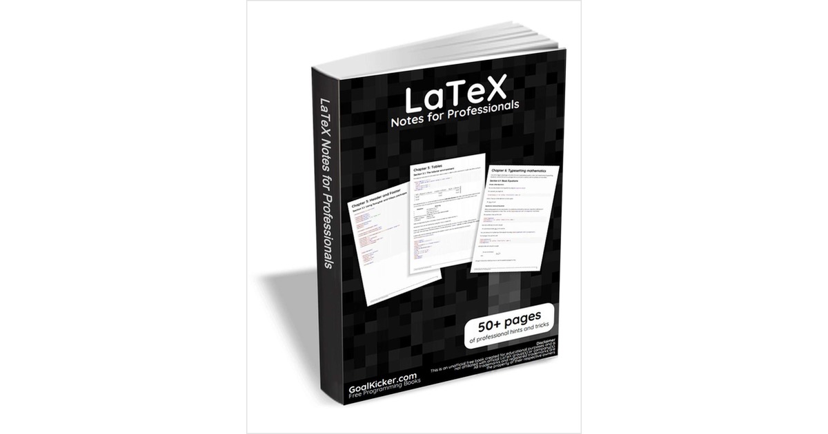 LaTeX Notes for Professionals